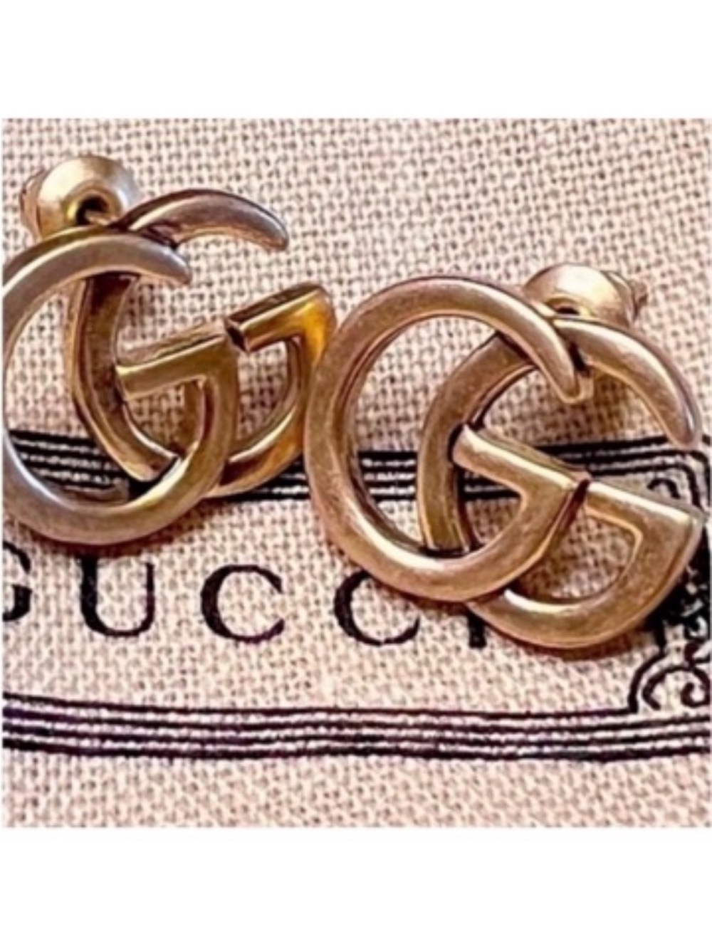 Gucci Double G Hair Pin in Gold-Tone Metal